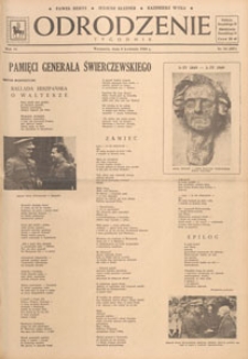 Odrodzenie : tygodnik, 1949.04.10 nr 15