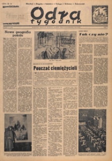 Odra : tygodnik, 1949.10.23 nr 40