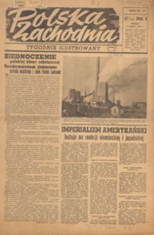 Polska Zachodnia : tygodnik : organ P.Z.Z., 1949.01.16 nr 2