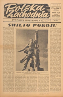 Polska Zachodnia : tygodnik : organ P.Z.Z., 1949.05.08 nr 18