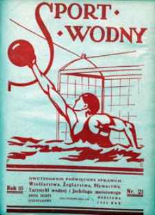 Sport Wodny, 1934, nr 21