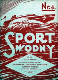 Sport Wodny, 1935, nr 4