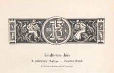 Zeitschrift für Bücherfreunde : Monatshefte für Bibliophilie und verwandte Interessen, 1898/1899 Bd. 2, Inhaltverzeichnis