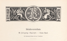 Zeitschrift f&uuml;r B&uuml;cherfreunde : Monatshefte f&uuml;r Bibliophilie und verwandte Interessen, 1899/1900 Bd. 1, Inhaltverzeichnis