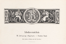 Zeitschrift f&uuml;r B&uuml;cherfreunde : Monatshefte f&uuml;r Bibliophilie und verwandte Interessen, 1899/1900 Bd. 2, Inhaltverzeichnis
