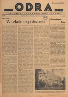 Odra : pismo literacko-społeczny, 1946.11.03 nr 38