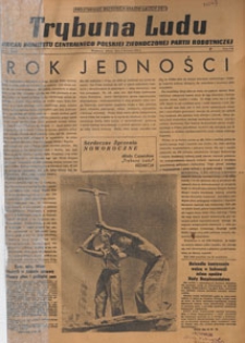 Trybuna Ludu : organ Komitetu Centralnego Polskiej Zjednoczonej Partii Robotniczej, 1949.01.11 nr 9