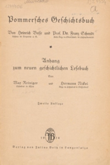 Pommersches Geschichtsbuch