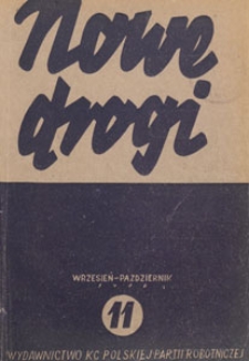 Nowe Drogi : czasopismo społeczno-polityczne, 1948.09-10 nr 11