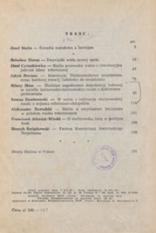 Nowe Drogi : czasopismo społeczno-polityczne, 1949, treść rocznika