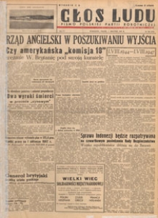 Głos Ludu : pismo codzienne Polskiej Partii Robotniczej, 1947.08.04 nr 212