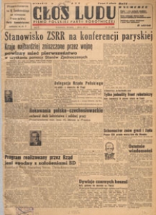 Głos Ludu : pismo codzienne Polskiej Partii Robotniczej, 1947.07.01 nr 178
