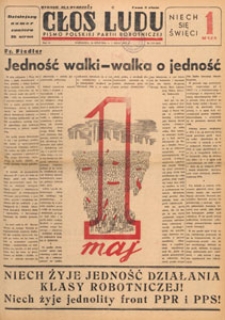 Głos Ludu : pismo codzienne Polskiej Partii Robotniczej, 1947.05.09 nr 125