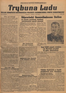 Trybuna Ludu : organ Komitetu Centralnego Polskiej Zjednoczonej Partii Robotniczej, 1949.02.02 nr 31
