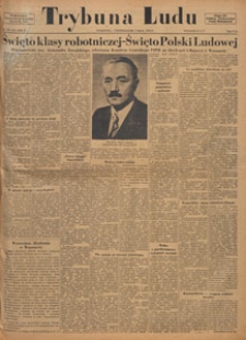 Trybuna Ludu : organ Komitetu Centralnego Polskiej Zjednoczonej Partii Robotniczej, 1949.05.04 nr 121