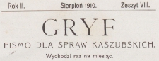 Gryf : pismo dla spraw kaszubskich, 1910.08 z.8