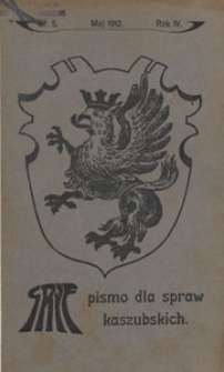 Gryf : pismo dla spraw kaszubskich, 1912.05 nr 5