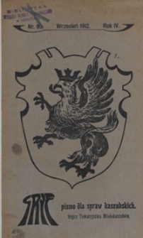 Gryf : pismo dla spraw kaszubskich, 1912.09 nr 9