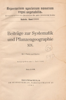 Repertorium Specierum Novarum Regni Vegetabilis : Beihefte, 1942 Bd 131