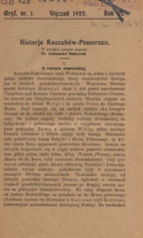 Gryf : pismo poświęcone sprawom kaszubsko-pomorskim, 1922.01 nr 1