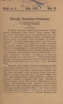 Gryf : pismo poświęcone sprawom kaszubsko-pomorskim, 1922.02 nr 2