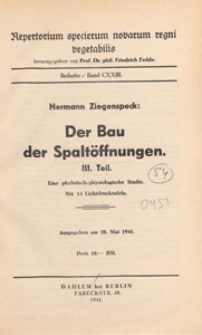 Repertorium Specierum Novarum Regni Vegetabilis : Beihefte, 1941 Bd 123