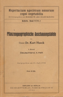 Repertorium Specierum Novarum Regni Vegetabilis : Beihefte, 1940 Bd 97 H. 4
