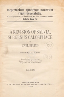 Repertorium Specierum Novarum Regni Vegetabilis : Beihefte, 1939 Bd 110