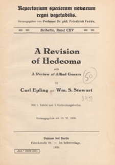 Repertorium Specierum Novarum Regni Vegetabilis : Beihefte, 1939 Bd 115