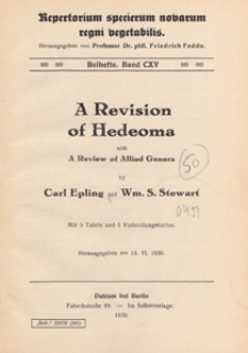 Repertorium Specierum Novarum Regni Vegetabilis : Beihefte, 1939 Bd 115