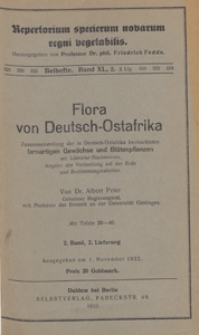 Repertorium Specierum Novarum Regni Vegetabilis : Beihefte, 1932 Bd 40 H. 2