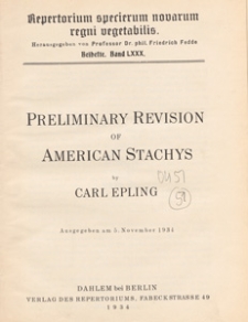 Repertorium Specierum Novarum Regni Vegetabilis : Beihefte, 1934 Bd 80