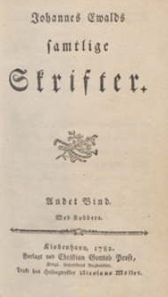 Johannes Ewalds samtlige Skrifter. Bd. 2