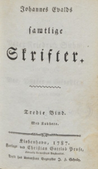 Johannes Evalds samtlige Skrifter. Bd. 3