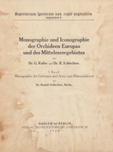 Repertorium Specierum Novarum Regni Vegetabilis : Sonderbeiheft A , 1928 Bd 1
