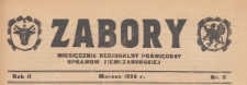 Zabory : miesięcznik regjonalny poświęcony sprawom Ziemi Zaborskiej, 1936.03 nr 3
