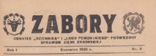 Zabory : Dodatek "Dziennika' i "Ludu Pomorskiego" poświęcony sprawom Ziemi Zaborskiej, 1935.06 nr 6