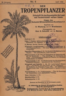 Der Tropenpflanzer : Zeitschrift für das gesamgebiet der Land und Forstwirtschaft warmer Länder : Organ des Kolonial-wirtschaftlichen Komitees, 1935.04 nr 4