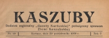 Kaszuby : dodatek regjonalny "Gazety Kartuskiej" poświęcony sprawom Ziemi Kaszubskiej, 1938.10.29 nr 10