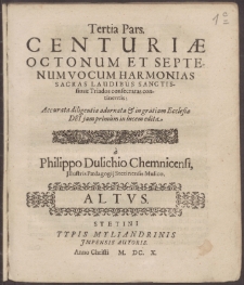 Philippo Dulichio Chemnicensi, Jllustris PŒdagogij Stetinensis Musico.