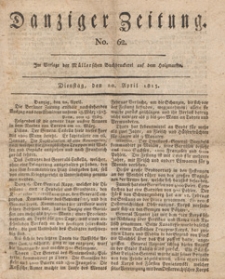 Danziger Zeitung, 1813.04.20 nr 62