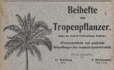Beihefte zum Tropenpflanzer : Wissenschaftliche und praktische Abhandlungen &uuml;ber tropische Landwirtschaft : Organ des Kolonial-Wirtschaftlichen Komitees, 1914.06 nr 4/5