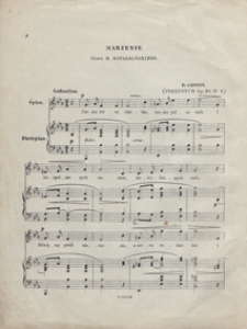 Marzenie : transkrypcja Preludium A-dur op.28 No 7 : na głos i fortepian / sł.: M. Kotarbińskiego