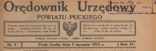 Orędownik Urzędowy Powiatu Puckiego, 1923.02.07 nr 11