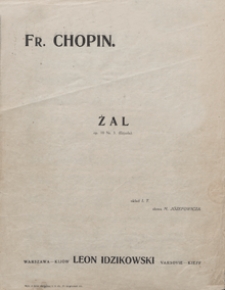Żal : improwizacja na temat Etriudy Chopina E-dur : op.10 no 3 / słowa Michał Józefowicz ; oprac. I.Tiumieniew
