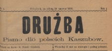 Drużba : pismo dlö polscich Kaszubów : dodatk za darmo do Gazete Gdańscij, 1905.06.24 nr 4