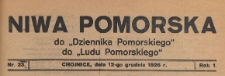 Niwa Pomorska : dodatek religijno-oświatowy i ludoznawczy do "Dziennika Pomorskiego", 1926.12.12 nr 23