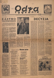 Odra : tygodnik, 1950.01.08 nr 1