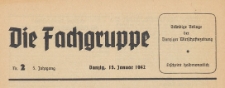 Die Fachgruppe : Organ Sämtlicher Fachgruppen der Industrie und Handelskammer zu Danzig, 1942.01.15 nr 2