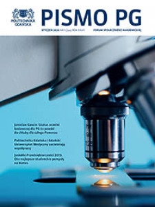 Pismo PG : Forum Społeczności Akademickiej, 2020, R. 27, Nr 1 (Styczeń)